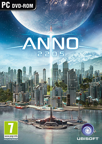 Cover vom Spiel mit einer modernen Stadt mit Wolkenkratzern und dem Mond im Hintergrund.
