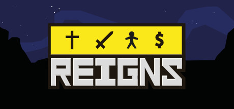 Cover: Über dem Schriftzug mit dem Spieltitel sind ein Kreuz, ein Schwer, eine Person und ein Dollarzeichen abgebildet.