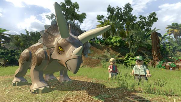 Screenshot: ein Triceratops aus LEGO