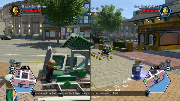 Screenshot: Multiplayer via Splitscreen