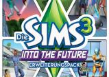 Cover von "Sims 3" mit neuen Technologien wie Raketenrucksack
