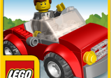 Cover vom Spiel mit einer winkenden Legofigur im Auto.